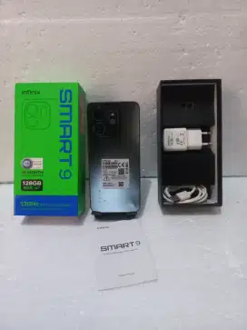 DIJUAL HP INFINIX SMART 9 4/128 FULLSET MASI CAKEP GAS AJA NI