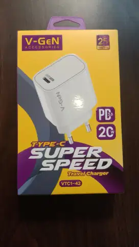 Travel Charger V-GeN VTC1-42 1 Port USB 20WSuper Speed PD3.0