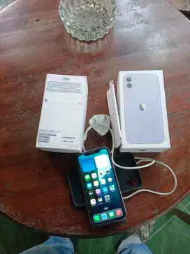 Iphone 11 128 Purple inter terdaftar beacukai mulus fulset harga NETT