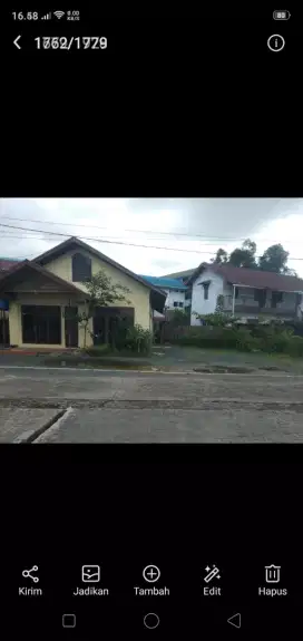 Dijual Tanah ada Bangunan Rumah semi permanen berdiri diatasnya