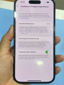 Second Iphone 14 PRO 128GB BH 83% ex display ex ibox lengkap 12.8jt