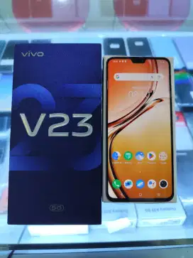 Hp Second Vivo V23 5G Ram 8/256GB Resmi Fullset Mulus Standar Pemakean