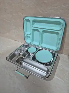 BentBudz Stainless Steel Bento Box 5 Comp Lunch Box - Bent Budz Kotak