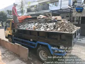 Jasa buang puing tanah