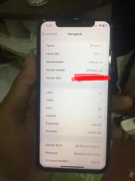 iPhone XS 64GB Grey Mulus | BH 100% | Bandung