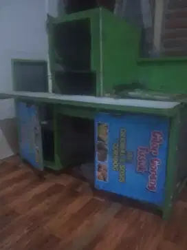 Grobag untuk jual bakso cilok es full besi