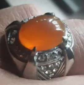 Cincin Orange Rafflesia Natural Preloved.