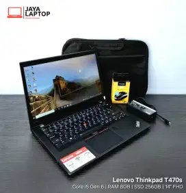 Lenovo Thinkpad T470s Core i5 RAM 8GB SSD 256GB Laptop Second Bekas