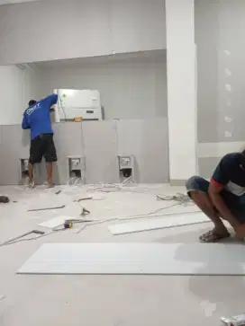 Jasa pemasangan partisi gypsum/plafon renovasi rumah dll