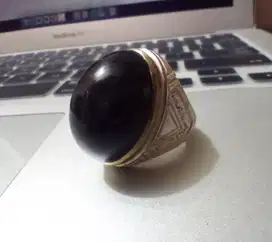 Cincin batu alam Yaman Wulung Cibeet / Natural Agate Chalcedony