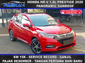 SUNROOF Km=15k GANJIL BUNGA=4,5% PAJAK=DES Honda HRV PRESTIGE 2020