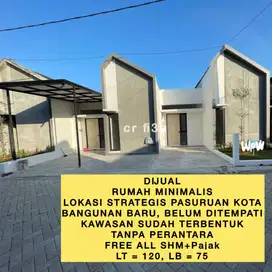 Rumah Baru Cluster Minimalis dekat Gate Tol Pasuruan Tanpa Perantara