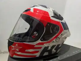 HELM KYT TT COURSE FUSELAGE WHITE RED