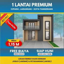 S821.Rumah 1Lt Akses Jl Lega perbatasan Petukangan Jaksel di Cipadu