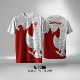 JERSEY PREMIUM HUT RI 80 TH GRATIS CUSTOM BISA SATUAN