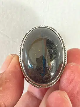 Natural cincin batu bacan banyu mili jumbo