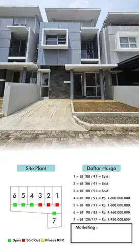S826.Rumah 2Lt Mewah Dan Luas Dkt Pintu Tol Kukusan di Beji Depok