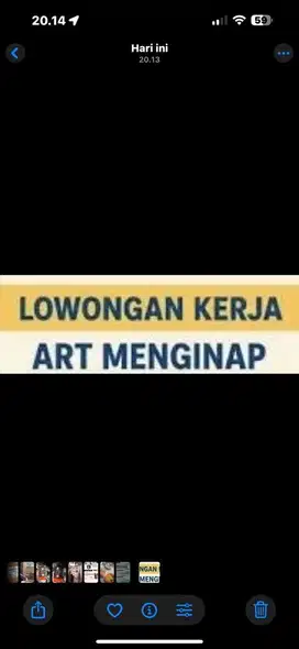 Lowongan ART MENGINAP