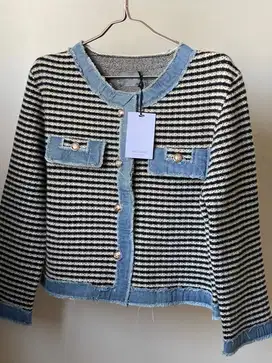 Cardigan / Genevie Cardigan Blue Denim / This Is April