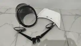 Cover head lamp + spion + duck tail Fazzio