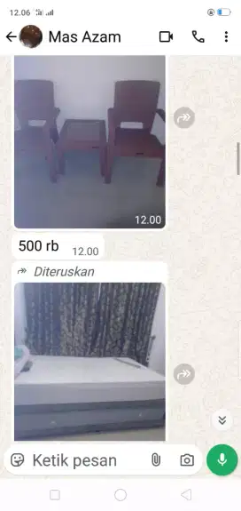 Dijual satu set kursi pelastik nappoly