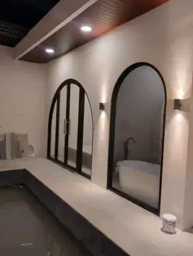 Kusen aluminium, pintu lingkar, jendela lingkar