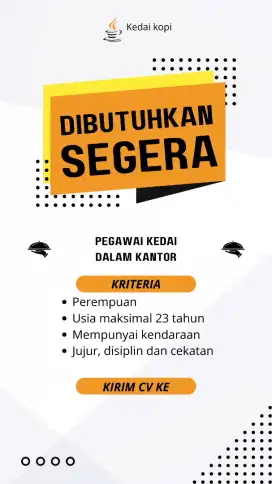 Pegawai kedai kopi minuman dalam kantor