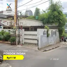 UPDATE HARGA DI JUAL RUMAH HITUNG TANAH .JL MARGAGUNA RAYA  PDK. INDAH