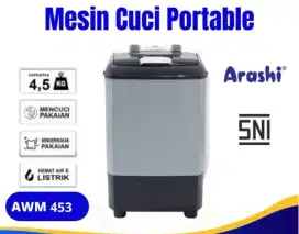 Mesin cuci portable 4.5 kg Arashi AWM 453A