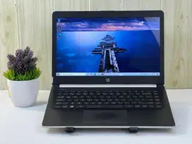 Laptop HP 14 AMD E2-9200e RAM 8 SSD 256 Mulus Murah Normal Batre Awet