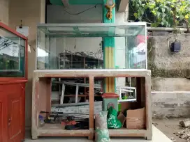 Aquarium besar tebal fullset