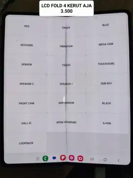 LCD DALAM SAMSUNG GALAXY Z FOLD 4 ORIGINAL MINUS RINGAN FUNGSI NORMAL