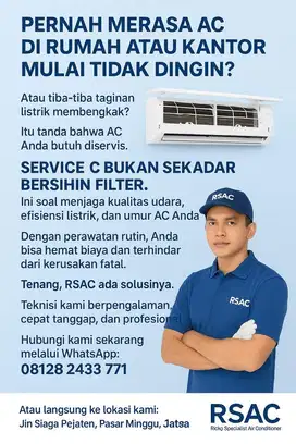 Service AC | Bongkar Pasang AC | Service Mesin Cuci | Service Kulkas