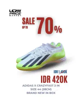 Sepatu Futsal Adidas X Crazyfast. 3 IN