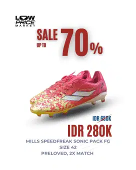 Sepatu Bola Mills Xyclops Speedfreak Sonic Pack FG