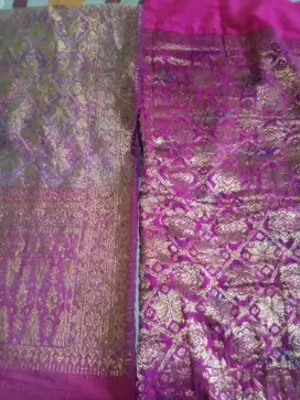 Songket palembang rok dan selendang