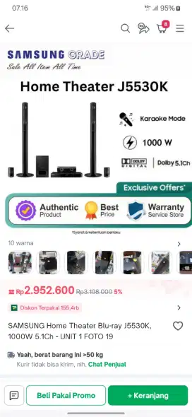 Home theater samsung