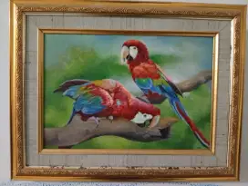 Lukisan Burung macau