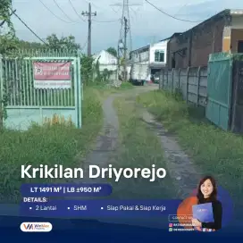 Dijual Pabrik Raya Krikilan Driyorejo Gresik Beserta Isinya