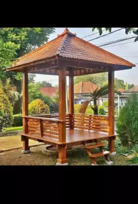 Gazebo kayu jati