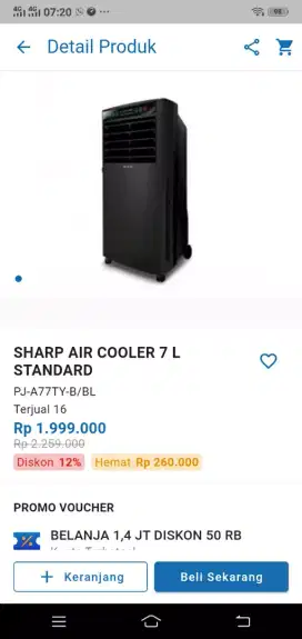 SHARP AIR COOLER 7 L STANDAR