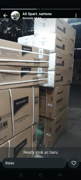 Ac baru tukar tambh ac lama