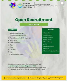 Lowongan Pekerjaan Tukang Kebun