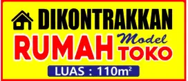 Disewakan kondisi apa adanya lingkungan ramah exs toko