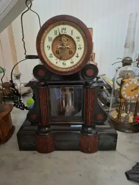 jual murah barang antik kolektor jam marmer antik masih bagus mulus