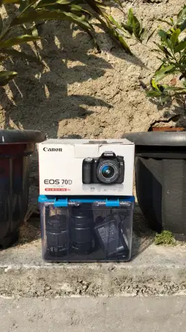Like New Jarang Pake Canon 70D wifi -2 Lensa