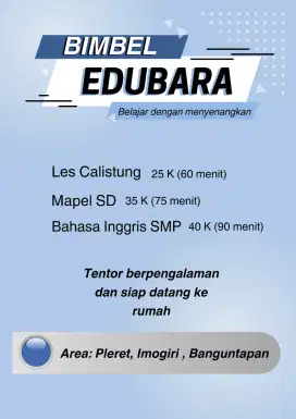 Tentor Calistung/ Bahasa Inggris ASPD SMP