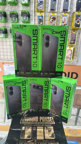 BARU!! INFINIX SMART 10 RAM 8/128 GARANSI RESMI SPEK GAME DESAIN MEWAH