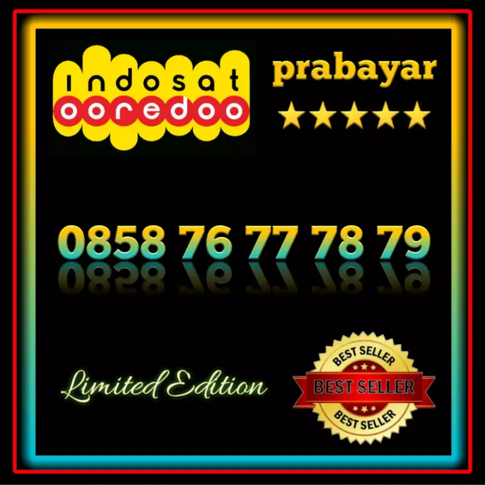 Nomor Cantik Exsclusive Varian Angka Berurutan Limited Edition