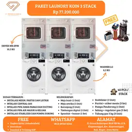 Paket Usaha Laundry Coin